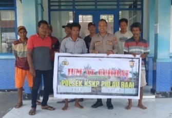 Polsek KSKP Gelar Jumat Curhat dengan Nelayan Tradisional