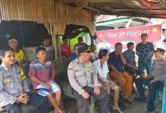 Polsek Teluk Segara Jumat Curhat Bersama SPSI