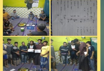 Bhabinkamtibmas Polsek Teluk Segara Hadiri Perdamaian Dua Pihak Bertikai
