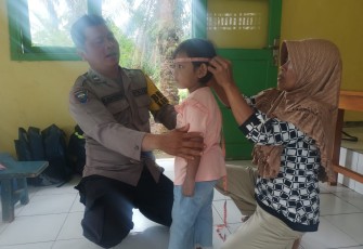 Bhabinkamtibmas Polsek Giri Mulya Sambang Postu Tingkatkan Penurunan Angka Stunting