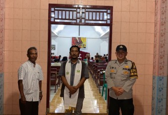 Polsek Giri Mulya Lakukan Pengamanan Ibadah Kamis Putih