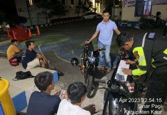 Satlantas Polres Kaur Tertibkan Kendaraan yang Menggunakan Knalpot Brong