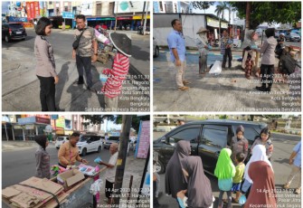 Polresta Bengkulu Kembali Berbagi Takjil di Kecamatan Teluk Segara 
