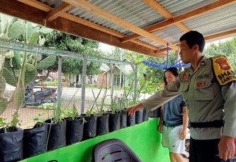  Polsek Lais Dukung Penuh Ketahanan Pangan dan Sambangi Warganya