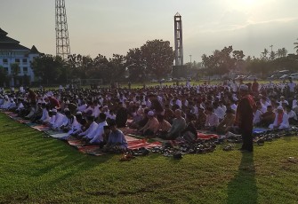 Polres Kaur Laksanakan Pengamanan Salat Idulfitri  