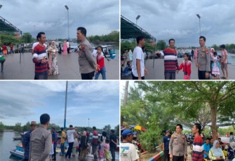 Beri Rasa Aman kepada Pengunjung, Polsek Kampung Melayu Patroli di Objek Wisata