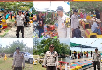 Berikan Rasa Aman, Polisi Patroli di Objek Wisata 