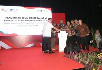 Temu Bisnis Tahap VI di Jakarta International (JI) Expo, Jakarta, Sabtu (05/08/2023).