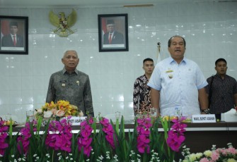 Bupati Asahan Bahas Beberapa Hal, Saat Buka Rakorpem Bulan Februari 2023