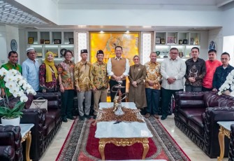 Bamsoet saat menerima jajaran pengurus KAHMI, di Jakarta, Selasa (5/9/23).