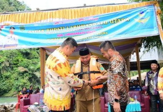 Bupati Labura saat Resmikan 6 Desa Wisata 