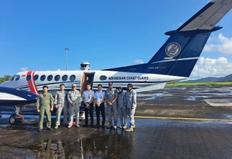Bakamla RI saat Gelar Operasi Udara Maritim dengan Target Kapal Perilaku Anomali