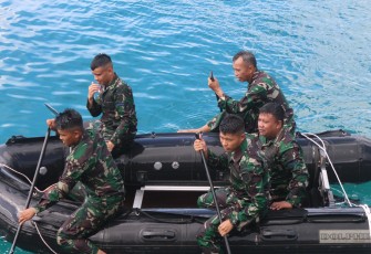  Pangkalan Udara TNl Angkatan Laut (Lanudal) Matak Puspenerbal, melaksanakan Latihan Search and rescue (SAR) pada Selasa (12/12/2023)