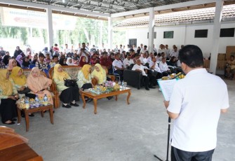 Bupati Asahan Surya BSc Serahkan Bantuan Sosial dan Resmikan Posko Taruna Siaga Bencana