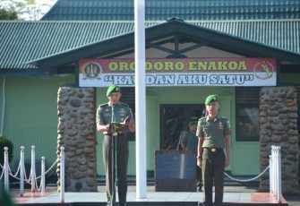 Kodim 1710/Mimika melaksanakan upacara peringatan Hari Bela Negara ke-75, Selasa (19/12/2023)