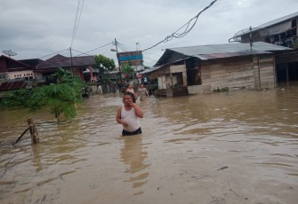 Kondisi banjir surut di Wilayah Kota Gunungsitoli