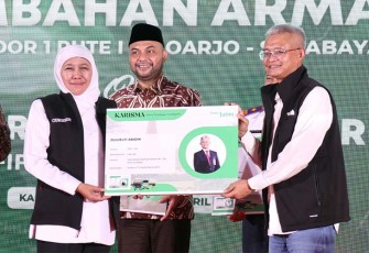 Gubernur Jawa Timur Khofifah Indar Parawansa saat peresmian.
