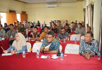 Peserta kegiatan bimbingan teknis (Bimtek) admin aduan se-Kabupaten Karanganyar, di kawasan Tasikmadu, Selasa (21/11/2023).
