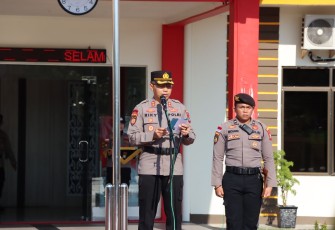 Kapolres Bintan AKBP Riky Iswoyo, S.I.K., M.M  Pimpin Apel Kasatkamling Tingkat Kabupaten