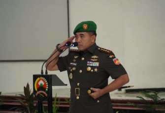 Danrem 071/Wijayakusuma Kolonel Czi Mohammad Andhy Kusuma, S.Sos., M.M., M.Han Pimpin Sertijab dan Penyerahan Jabatan Pejabat Korem 071/Wijayakusuma