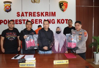 Konferensi Pers Polresta Serang Kota