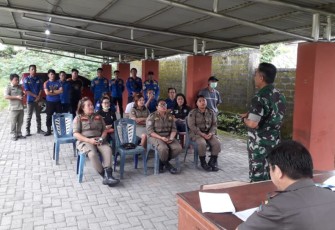 Sejumlah personil Pol-PP dan Damkar Pemkab Minut saat melakukan pendaftaran