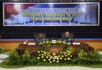 Lantamal V saat ikuti Sosialisasi dan Survei Reformasi Birokrasi