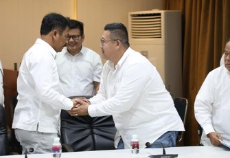Apin usai bersilaturahmi dengan Kepala BP Batam, Muhammad Rudi, Senin (15/8/2023).