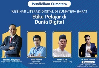 Webinar Literasi Digital “Literasi Digital –  Etika Pelajar di Dunia Digital” Kabupaten Solok – Provinsi Sumatera Barat