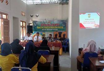 Sat Resnarkoba Polres Kepahiang saat Gelar Sosialisasi Kampung Tangguh Bebas Narkoba