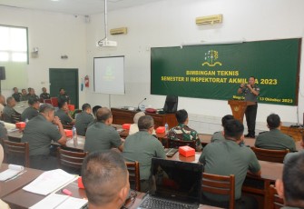 Pembukaan Bimtek Inspektorat Akademi Militer 