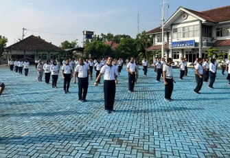 Lanal Semarang Gelar Olahraga Bersama 