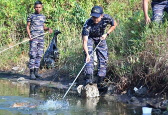 Lantamal VI Gelar Prokasih di Kali Pantai Bosowa