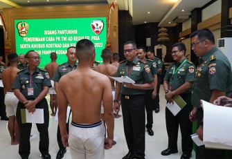 Pangdam IX/Udayana saat Pimpin Sidang Pantukhir Caba PK TNI AD Reguler Pria dan Sus Kostrad/Kopassus TA 2023