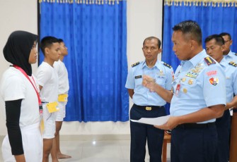 Danlanud Raden Sadjad Natuna saat Pimpin Sidang Panlihda Calon Taruna Taruni AAU TA 2023