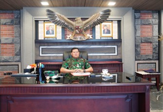 Panglima TNI saat Terima Paparan Kepala Pusat Keuangan TNI Terkait Modernisasi Pasukan PBB