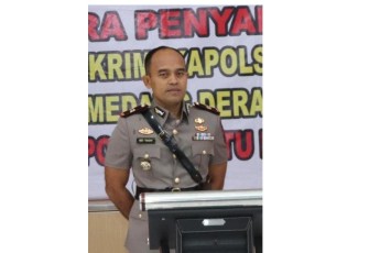 Kapolsek Medang Deras Sampaikan Pesan Khamtibmas 