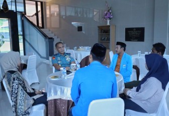Danlantamal IX saat Terima Kunjungan Pengurus Koordinator Cabang PMII Maluku