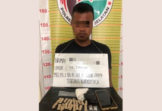 Guna pemeriksaan lebih lanjut, tersangka RH dan barang bukti diamankan di Mako Polres Tapsel.