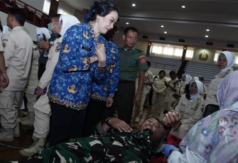 Korpri TNI saat Gelar Donor Darah