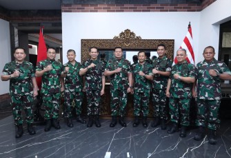 Penerimaan Athan Pati TNI berlangsung di kediaman dinas Wisma Yani Menteng Jakarta Pusat, Selasa (4/7/2023).