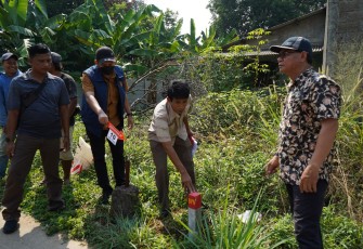 Pematokan Tanah milik TNI