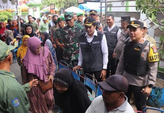 Forkopimda Trenggalek, saat memantau Pilkades serentak 9 Desa, Rabu (25/10/2023).