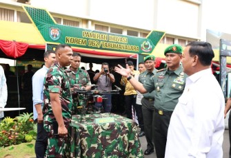 Menhan Prabowo saat Lihat Inovasi Komando Teritorial di Kodam III/Siliwangi