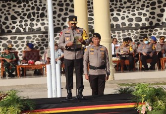 Wakapolda saat Pimpin Apel Gelar Pasukan Ops Keselamatan Nala I Tahun 2023