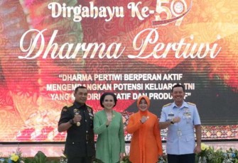 Pangkoopsud I saat Hadiri Perayaan HUT Dharma Pertiwi ke-59 di Makodam Jaya