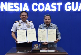 Bakamla RI saat Penandatanganan Nota Kesepahaman dengan Tiga Universitas di Indonesia