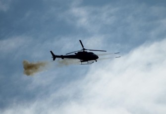 Heli Penerbad Serang Sasaran di Cipatat