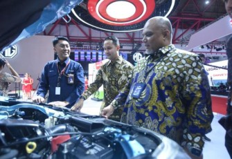 Stand Pertamina di IIMS 2024 JI-Expo Kemayoran Jakarta, Kamis (15/2)