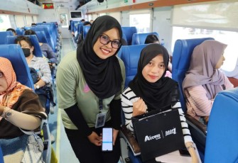 Penumpang KA Blambangan Ekspres 